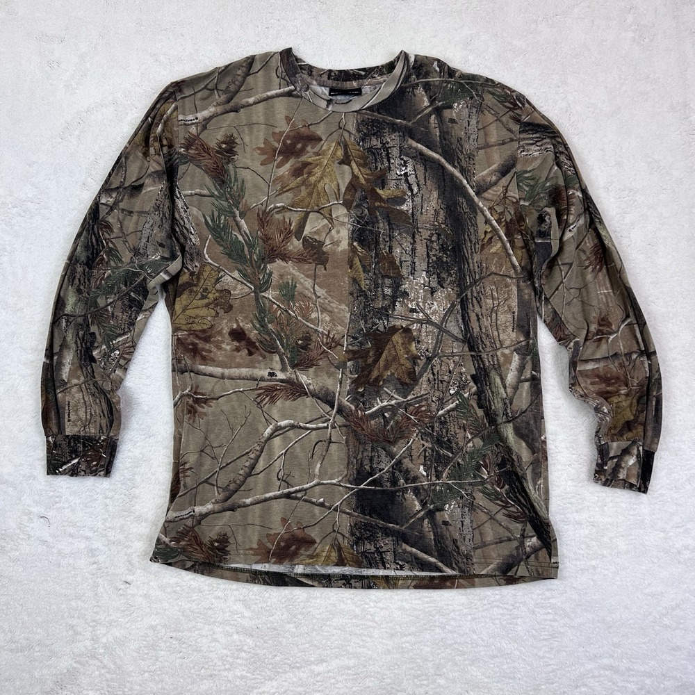 Realtree Shirt Men's Ap Camo Camouflage Long Sleeve‎ Outdoor Hunting Y2K